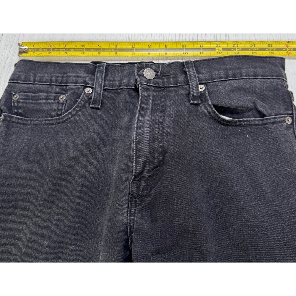 Levis 502 Regular Taper Jeans Mens 30x30 Black Denim Pants 29507-0001 - Picture 7 of 9